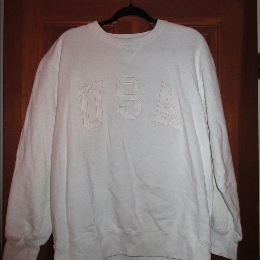Brandy Melville “John Galt” White USA Crewneck